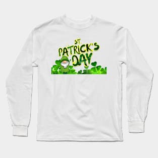 Cute Gnome Celebration for St. Patrick's day Long Sleeve T-Shirt